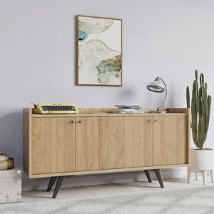 Consola, Mod Design, Lizbon, 150x75x40 cm, Stejar imagine