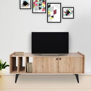 Comoda TV, Mod Design, Viyana, 150x40x62 cm, Stejar imagine