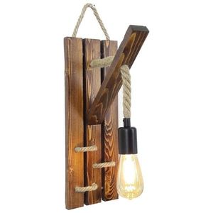 Aplica de perete All Design, handmade, 29x45x23 cm, Walnut imagine