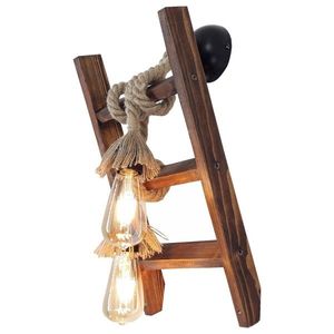 Aplica de perete All Design, handmade, 45x25x23 cm, Walnut imagine