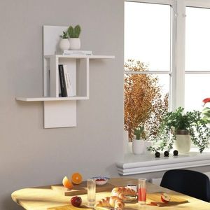 Raft pentru perete, Homitis, Mill - White, 20x64x70 cm imagine