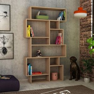 Biblioteca Karmato, Homitis, 96x25.5x168.5 cm, maro deschis imagine