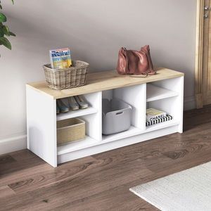 Pantofar, Olivia, London, 100x40x35 cm, PAL , Stejar alb / safir imagine