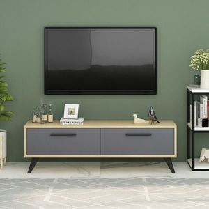 Comoda TV, Olivia, Melisa, 120x45x29.6 cm, PAL , Safir / Antracit imagine