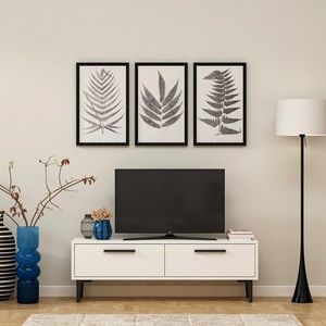 Comoda TV, Olivia, Leni, 120x45x29.6 cm, PAL, Alb imagine