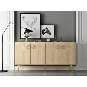 Consola, Olivia, Drop, 140x75x40 cm, PAL, Maro imagine