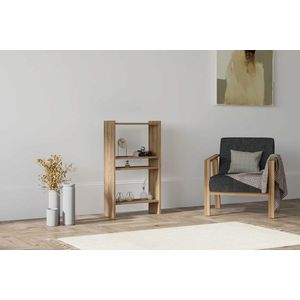 Corp biblioteca, Puqa Design, Pera, 52.4x90x22 cm, PAL, Maro imagine