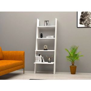 Corp biblioteca, Puqa Design, Solid, 56x150x30 cm, PAL, Alb imagine