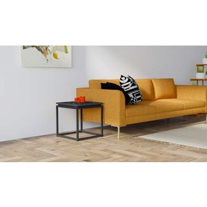 Masuta de cafea, Puqa Design, Leylak, 45x45.5x45 cm, PAL, Negru imagine