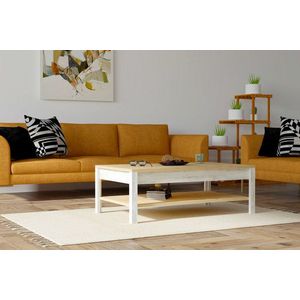 Masuta de cafea, Puqa Design, Moli, 100x35x60 cm, PAL, Safir / Alb imagine