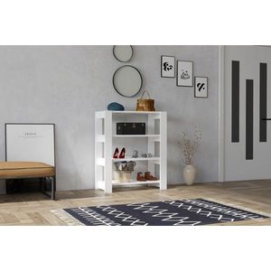 Pantofar, Puqa Design, Duplo, 69.8x90x33.6 cm, PAL, Alb imagine