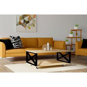 Masuta de cafea, Puqa Design, Refia, 98x33.6x60 cm, PAL, Maro imagine