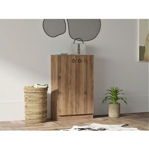 Dulap multifunctional, Puqa Design, Defne, 60x100x31.6 cm, PAL, Maro imagine