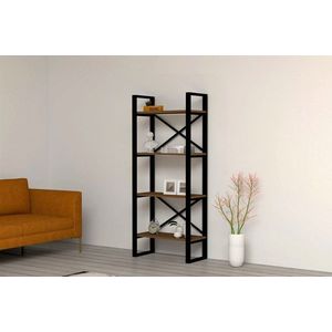 Corp biblioteca, Puqa Design, Alaro, 66x150x32 cm, PAL, Maro imagine