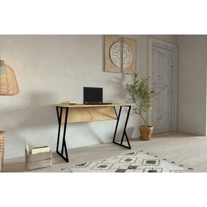 Birou, Puqa Design, Nelsson, 160x50.4x24.5 cm, PAL, Maro imagine