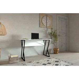 Birou, Puqa Design, Nelsson, 160x50.4x24.5 cm, PAL, Alb imagine