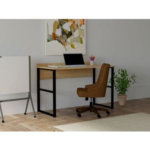 Birou, Puqa Design, Deha, 120x75x60 cm, PAL, Safir / Negru imagine