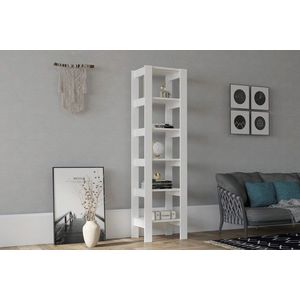 Corp biblioteca, Puqa Design, Creator, 49.8x180x33.6 cm, PAL, Alb imagine