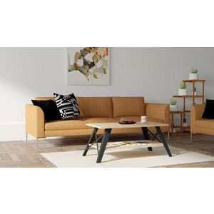 Masuta de cafea, Puqa Design, Küba, 98x43x50 cm, PAL, Safir / Negru imagine
