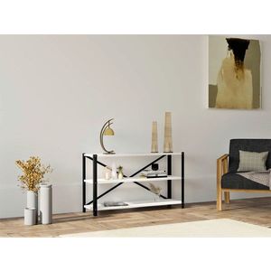 Corp biblioteca, Puqa Design, Derby, 103x60x29.5 cm, PAL, Alb imagine