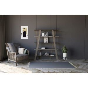 Corp biblioteca, Puqa Design, Conde, 120x150x25 cm, PAL, Negru imagine
