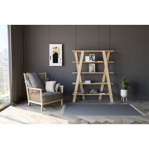Corp biblioteca, Puqa Design, Conde, 120x150x25 cm, PAL, Maro imagine