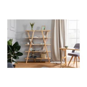 Set birou si biblioteca, Puqa Design, Perla, Lemn, Stejar imagine