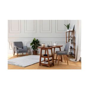 Set birou si biblioteca, Puqa Design, Perla, Lemn, Maro imagine