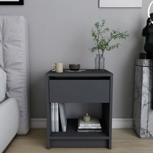 Noptiera, Retricy, Sheridan, 44.6x35.9x52.8 cm, PAL, Antracit imagine
