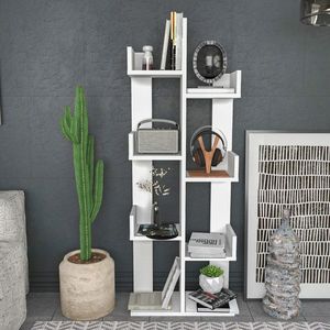 Corp biblioteca, Retricy, Luisa, 50x22x173 cm, PAL, Alb imagine