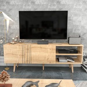 Comoda TV, Retricy, Ronas, 160x35x38.6 cm, PAL, Maro imagine