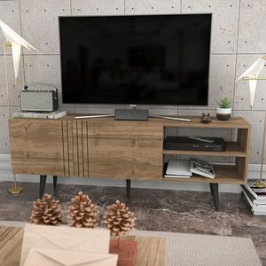Comoda TV, Retricy, Ronas, 160x35x38.6 cm, PAL, Maro imagine