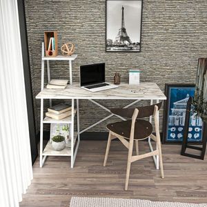 Birou, Retricy, Admira, 120x60x120 cm, PAL, Alb imagine