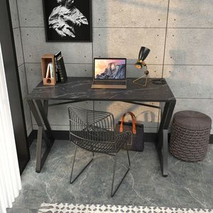 Birou, Retricy, Gyza, 120x60x75 cm, PAL, Negru imagine