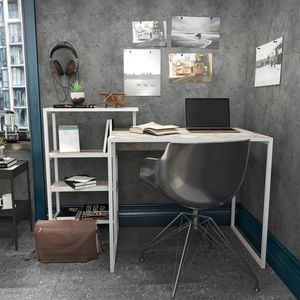 Birou, Retricy, Rino, 133x60x76.8 cm, PAL, Alb imagine