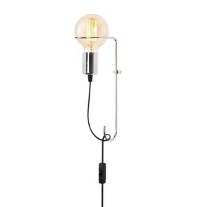 Lampa de perete Opviq Pota, 9x30 cm, E27, 100 W, crom imagine