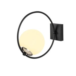 Lampa de perete Opviq Dolunay, E27, 100 W, 28x31 cm, alb/negru imagine