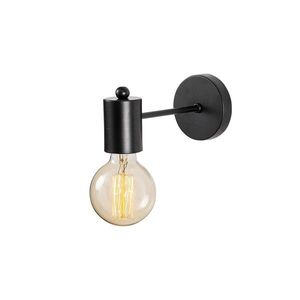 Lampa de perete Opviq Hexa, 10x21 cm, E27, 100 W, negru imagine