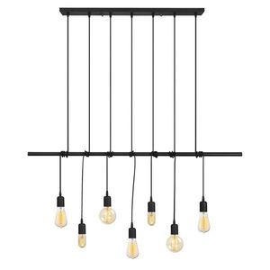 Candelabru Opviq Salkim, 120x180 cm, 7 x E27, 40W, negru imagine