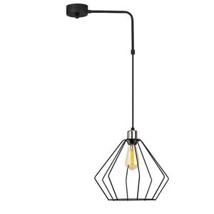Lustra Opviq Maden, 43x100 cm, E27, 40 W, negru imagine
