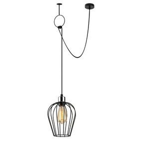 Lustra Opviq Tel Poetry, 80x130 cm, E27, 100 W, negru imagine