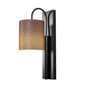 Aplica de perete, Opviq, Baston 3462, 10x42 cm, E27, 100 W, negru/maro imagine