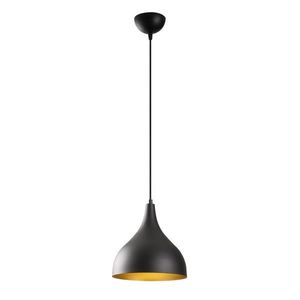 Lustra Opviq, Saglam - 3760, 26x30x126 cm, E27, 100 W, negru/auriu imagine