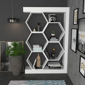 Corp biblioteca, Retricy, Artemis, 90x24.6x140 cm, PAL, Alb imagine