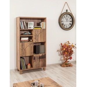 Corp biblioteca, Sapphire, Marina Flora, 80x155x36 cm, PAL, Maro imagine