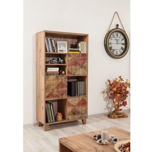 Corp biblioteca, Sapphire, Marina Flora, 80x155x36 cm, PAL, Maro imagine