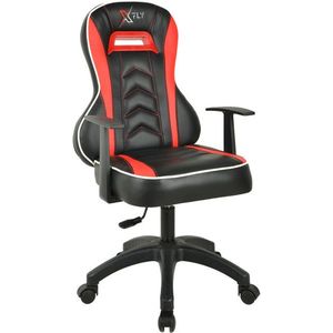 Scaun de birou, Seatix, XFly Luppo, 53x103x38 cm, Poliuretan, Roșu/Negru imagine