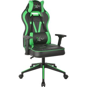 Scaun de birou, Seatix, XFly Vendetta, 62x120x46 cm, Poliuretan, Verde/Negru imagine