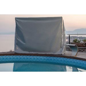 Husa pentru leagan de gradina, Swingo, Lyon, 202x190x130 cm, PVC, Gri imagine