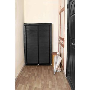 Pantofar, Valovi, Bez, 96x146x40 cm, Textil, Negru imagine